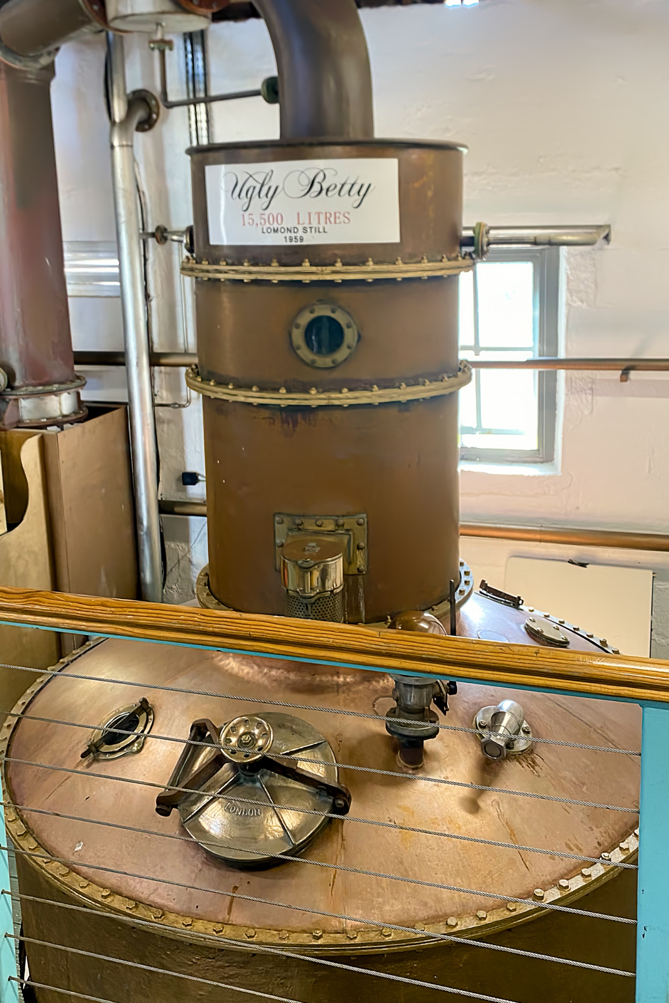 Bruichladdich's Lomond still, aka Ugly Betty, used to produce the Botanist Gin
