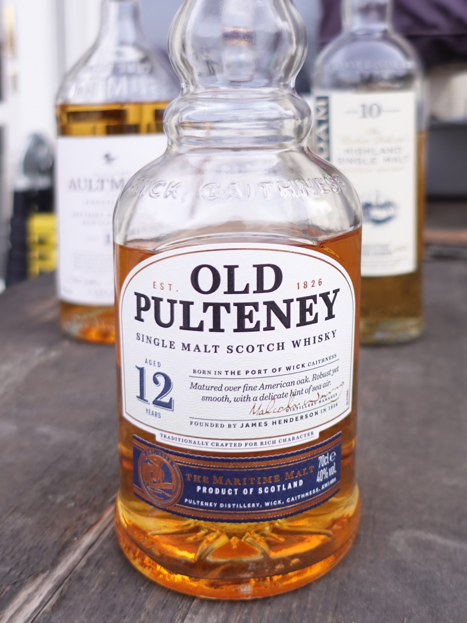 Picture of the Old Pulteney 12 label