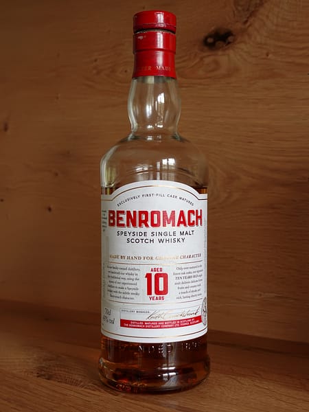 Picture of the Benromach 10 year old 2022 bottling