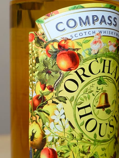 Compass Box Orchard House label artwork detail