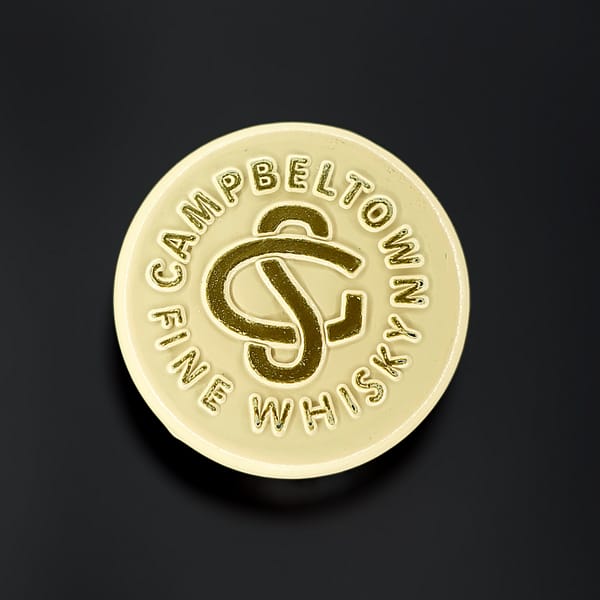 Glen Scotia Double Caskstopper seal with Glen Scotia's logo