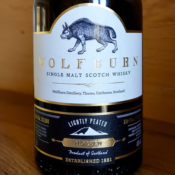 Wolfburn Morven front label