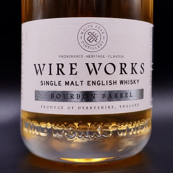 White Peak Wire Works Bourbon Barrel whisky label