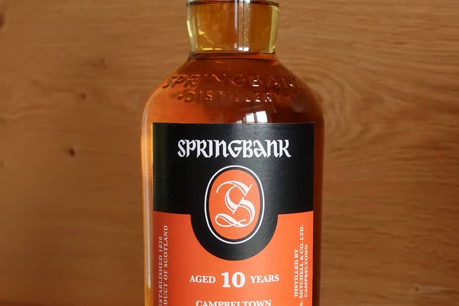 Springbank 10 year old bottle